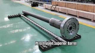 Enkele schroef en cilinder voor PE