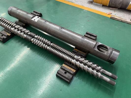 Parallelle tweelingschroef en loop 45 mm-220 mm met Ra 0,4 μm-0,6 μm oppervlakte ruwheid